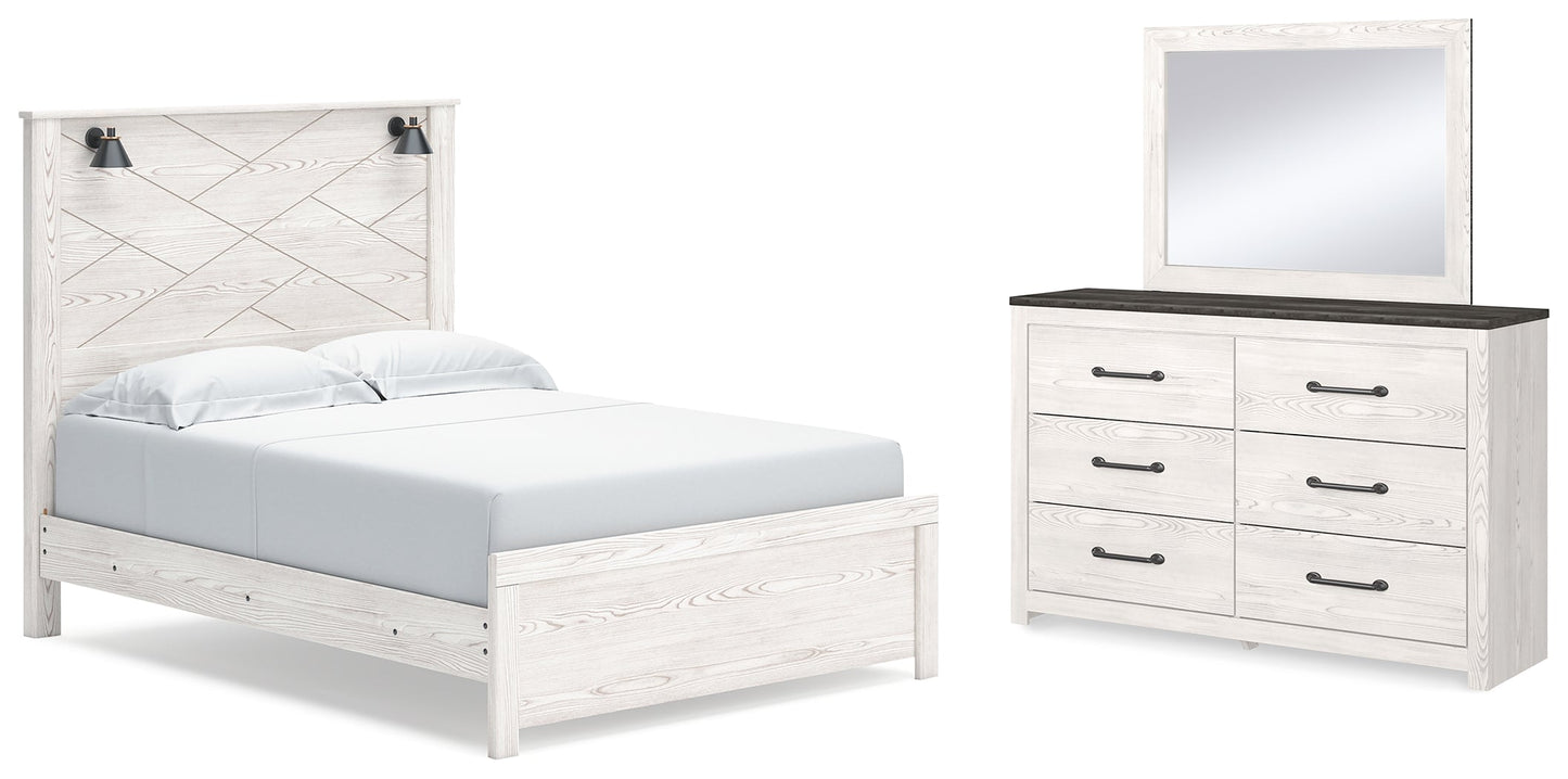 Gerridan Queen Panel Bed, Dresser and Mirror