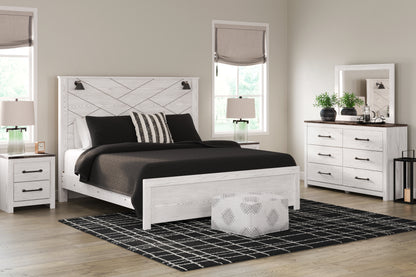 Gerridan King Panel Bed, Dresser, Mirror and Nightstand