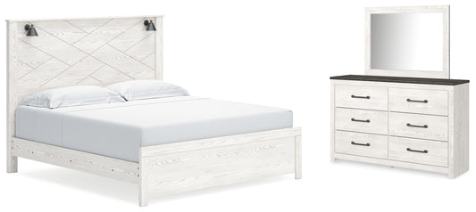 Gerridan King Panel Bed, Dresser and Mirror