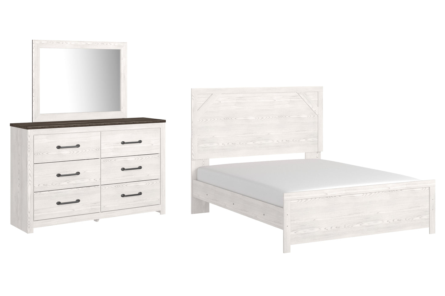 Gerridan Queen Panel Bed, Dresser and Mirror