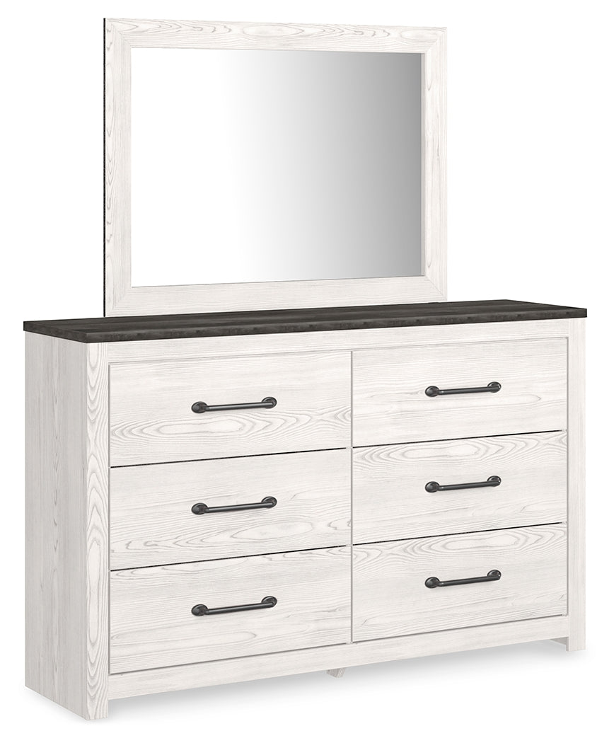 Gerridan Queen Panel Bed, Dresser, Mirror, and 2 Nightstands