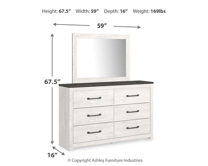 Gerridan Queen Panel Bed, Dresser and Mirror