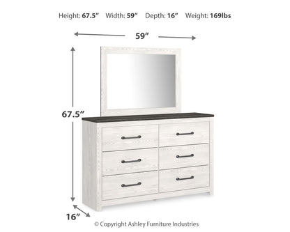 Gerridan Queen Panel Bed, Dresser, Mirror, Chest and Nightstand