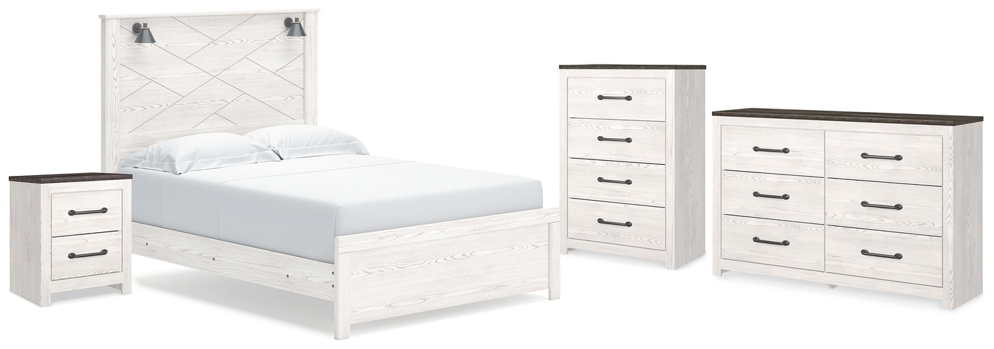 Gerridan Queen Panel Bed, Dresser, Chest and Nightstand