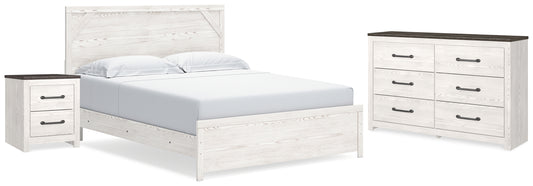 Gerridan King Panel Bed, Dresser and Nightstand