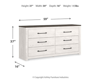 Gerridan King Panel Bed, Dresser and Nightstand