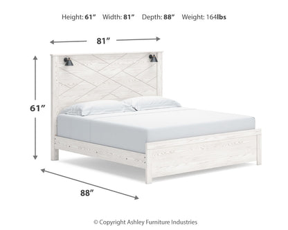 Gerridan King Panel Bed, Chest and 2 Nightstands