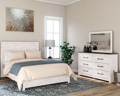 Gerridan Queen Panel Bed, Dresser and Mirror