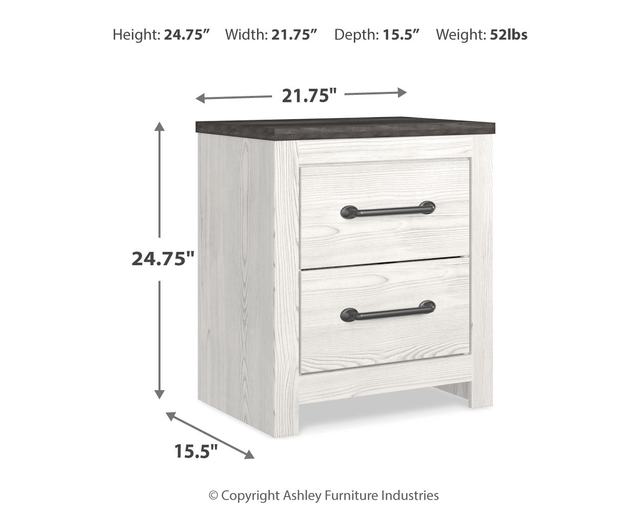 Gerridan Full Panel Bed, Dresser, Mirror and Nightstand