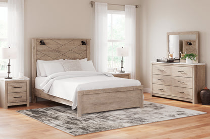 Senniberg Queen Panel Bed, Dresser and Mirror