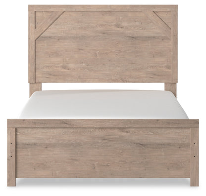 Senniberg Full Panel Bed, Dresser, Mirror and Nightstand