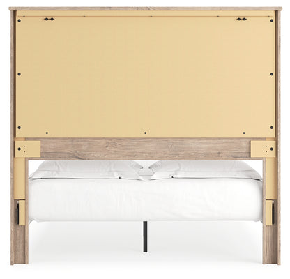 Senniberg Queen Panel Bed, Dresser, Mirror, and Nightstand