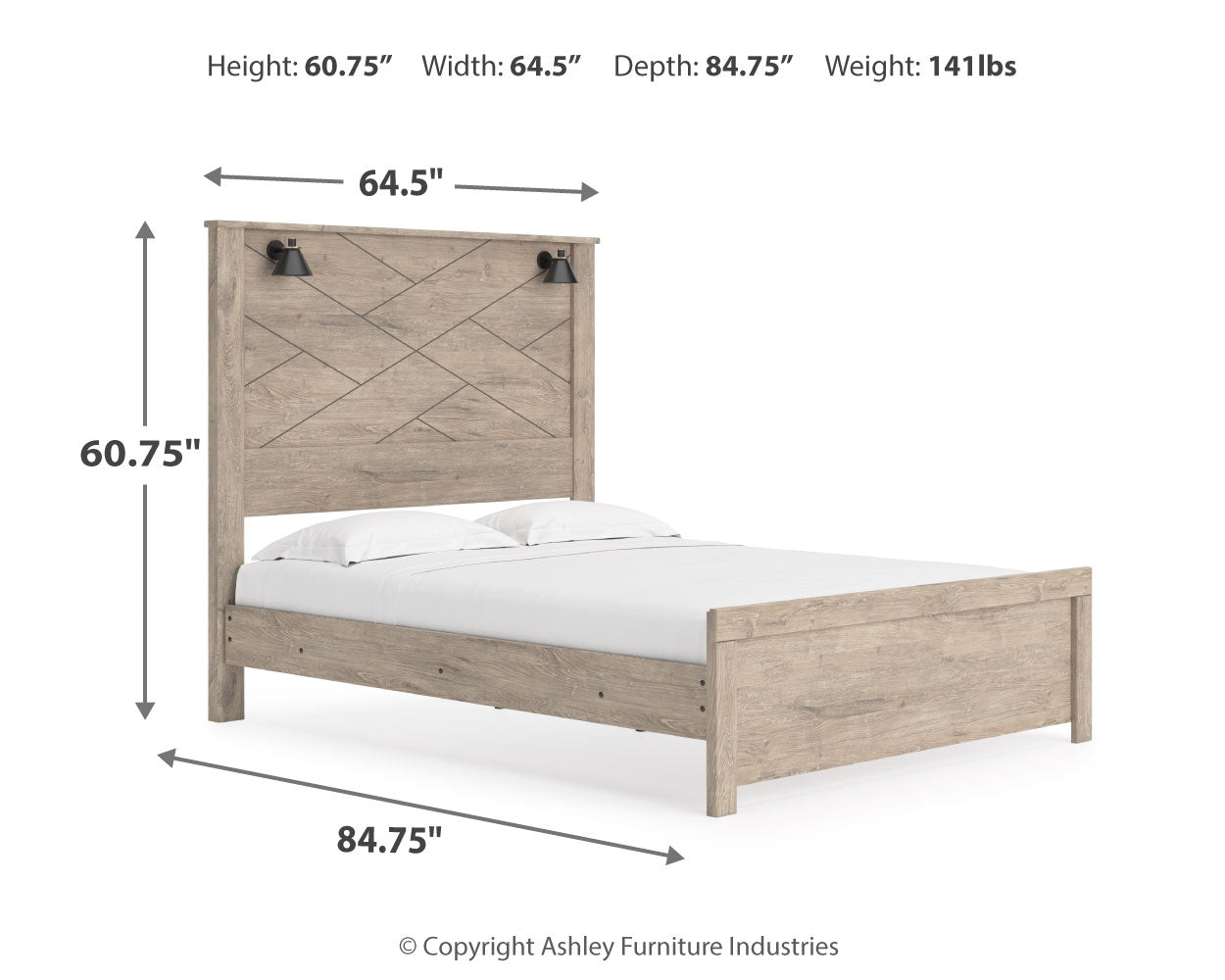 Senniberg Queen Panel Bed, Dresser, Mirror, and Nightstand