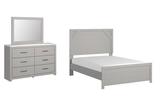 Cottonburg Full Panel Bed, Dresser and Mirror