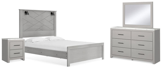 Cottonburg Queen Panel Bed, Dresser, Mirror, and Nightstand
