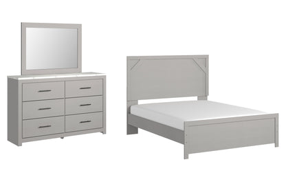 Cottonburg Queen Panel Bed, Dresser and Mirror