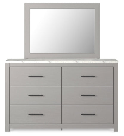 Cottonburg King Panel Bed, Dresser and Mirror