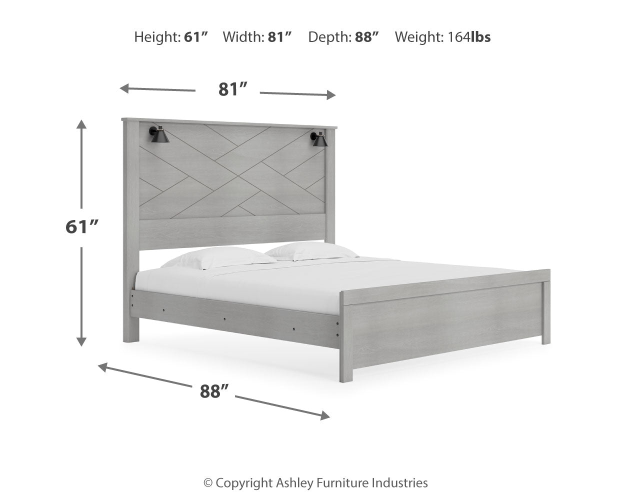 Cottonburg King Panel Bed, Dresser and Mirror