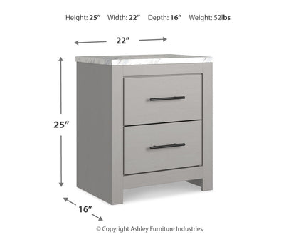 Cottonburg King Panel Bed, Dresser, Mirror, and Nightstand