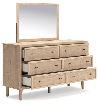 Cielden Queen Panel Bed, Dresser and Mirror