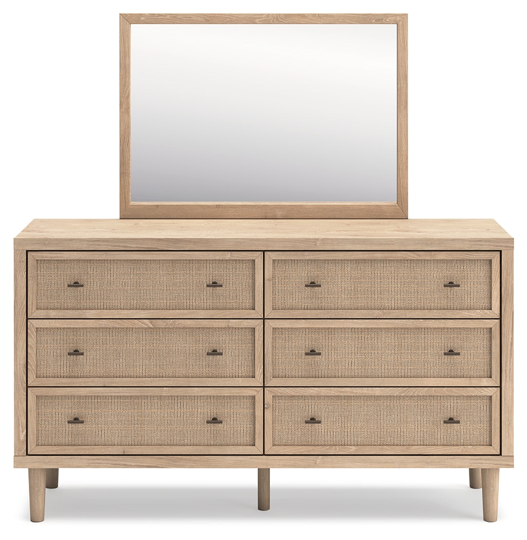 Cielden Queen Panel Bed, Dresser and Mirror