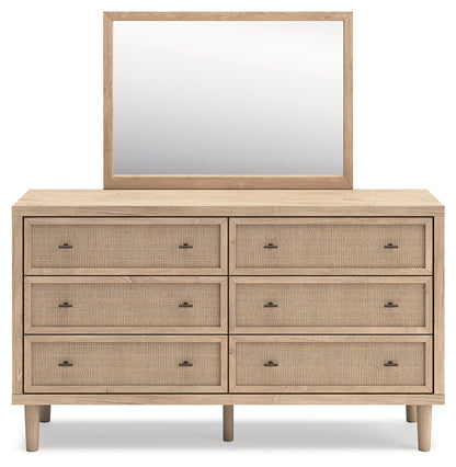 Cielden Queen Panel Bed, Dresser and Mirror