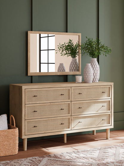 Cielden Queen Panel Bed, Dresser and Mirror