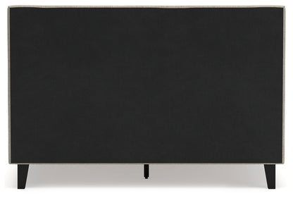 Cielden Queen Upholstered Bed with Roll Slats