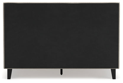 Cielden Queen Upholstered Bed with Roll Slats