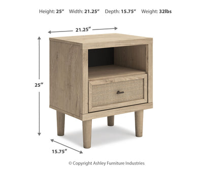 Cielden Queen Upholstered Bed, Dresser and 2 Nightstands