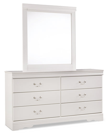 Anarasia Twin Sleigh Headboard, Dresser and Mirror