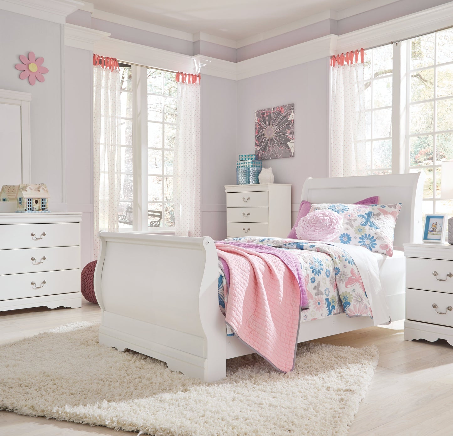 Anarasia Twin Sleigh Bed