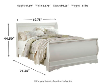 Anarasia Queen Sleigh Bed and Dresser