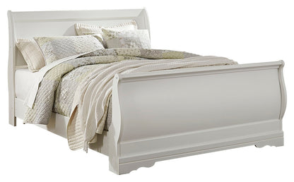 Anarasia Queen Sleigh Bed with Chest of Drawers and Nightstand