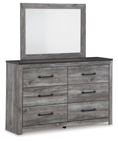 Bronyan Queen Panel Bed, Dresser, Mirror and Nightstand