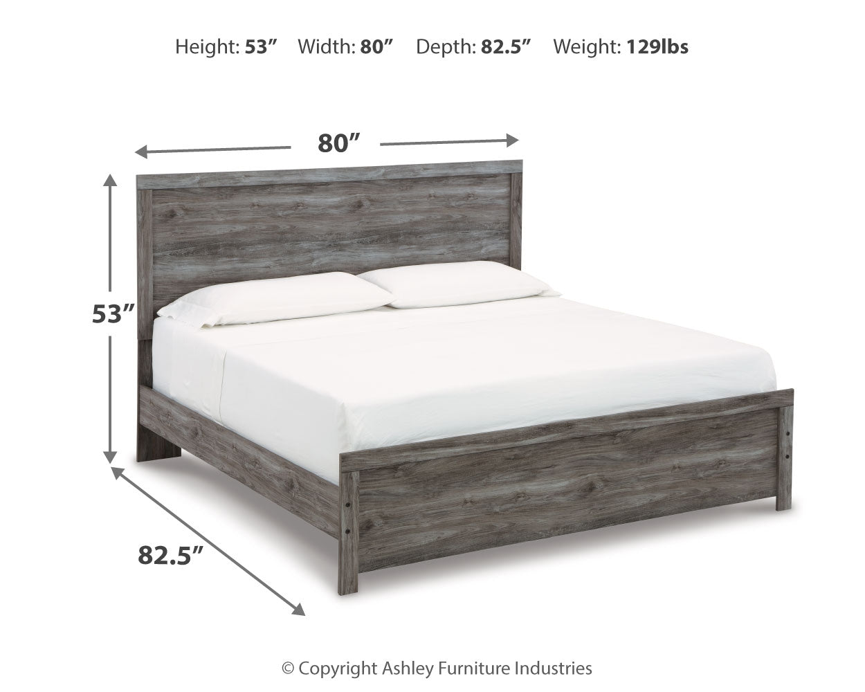 Bronyan King Panel Bed, Dresser and Mirror