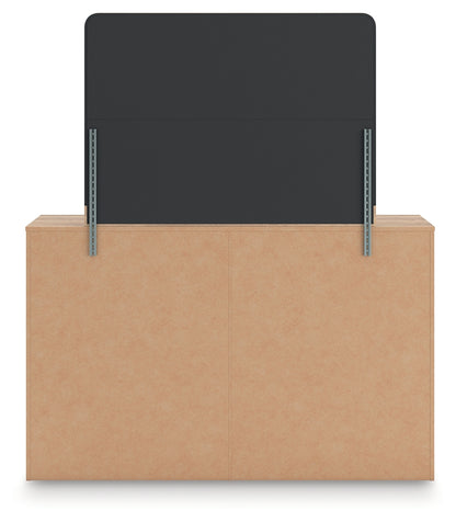 Kinlanni Queen Upholstered Panel Bed, Dresser and Mirror