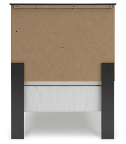 Maribel Twin Panel Bed, Dresser and Mirror