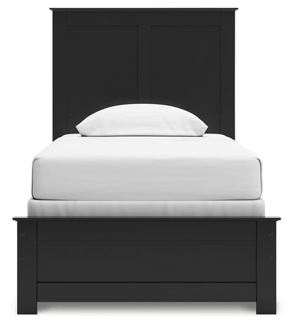 Maribel Twin Panel Bed, Dresser, Mirror and Nightstand