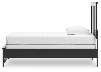 Maribel Twin Panel Bed, Dresser, Mirror and Nightstand