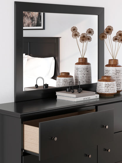 Maribel Twin Panel Bed, Dresser, Mirror and Nightstand