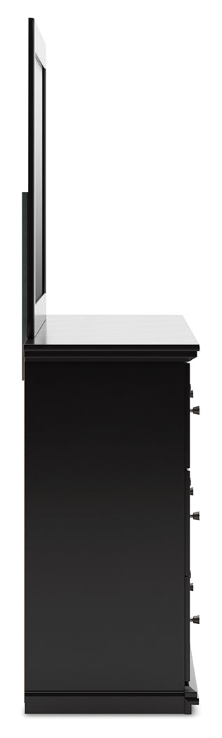 Maribel Full Panel Bed, Dresser, Mirror and Chest