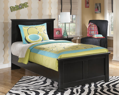 Maribel Twin Panel Bed and Nightstand