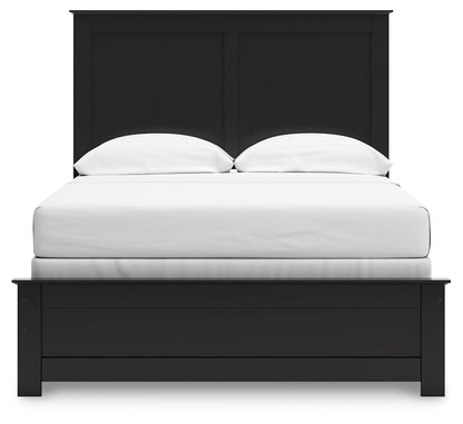 Maribel Full Panel Bed, Dresser and Mirror