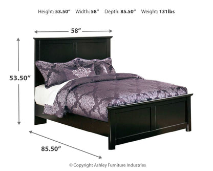 Maribel Full Panel Bed, Dresser, Mirror and Nightstand