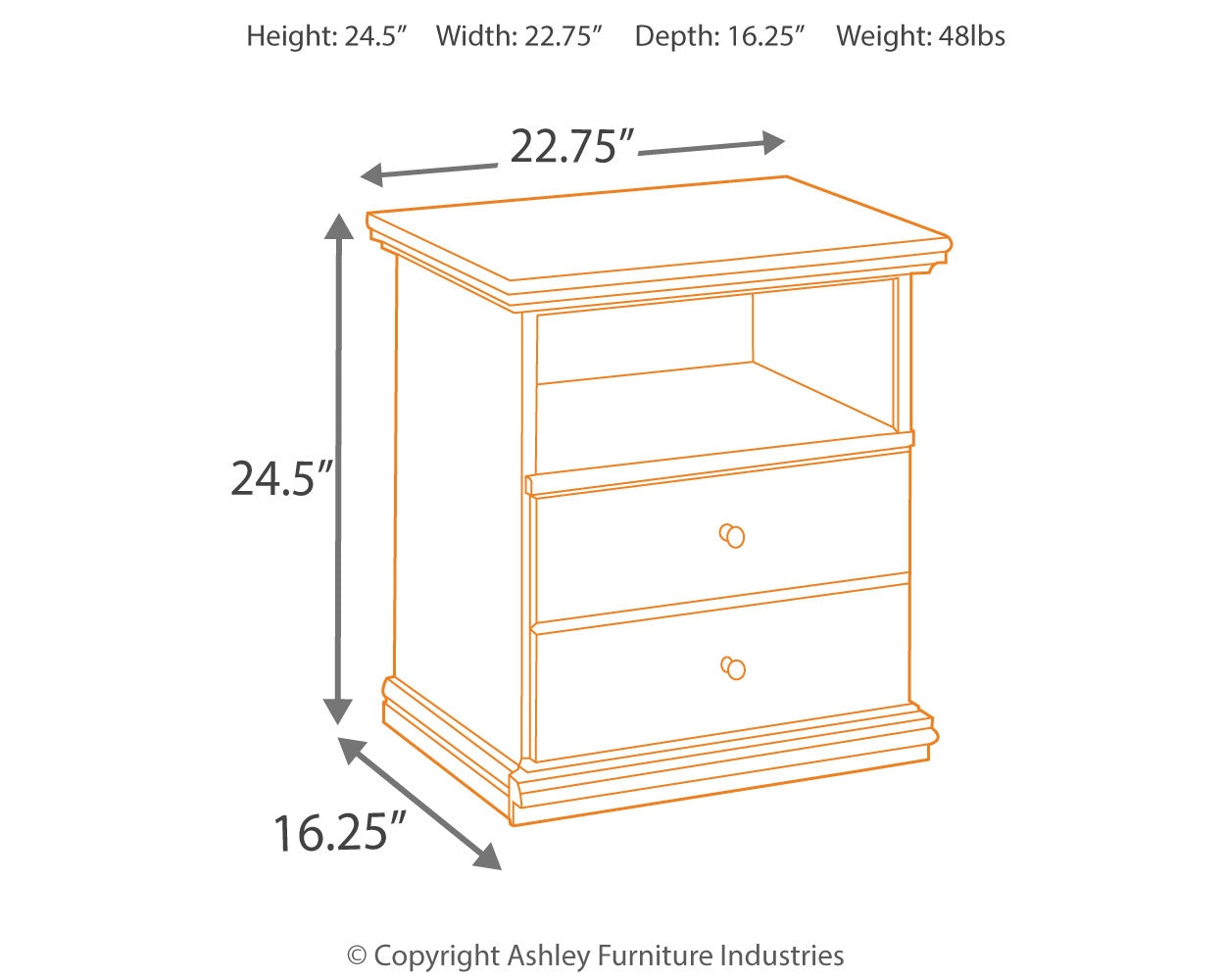 Maribel King Panel Bed, Dresser, Mirror and Nightstand