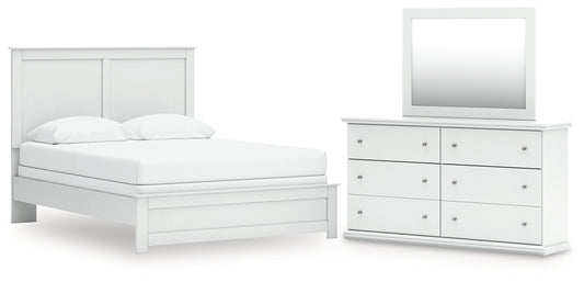 Bostwick Shoals Queen Panel Bed, Dresser and Mirror