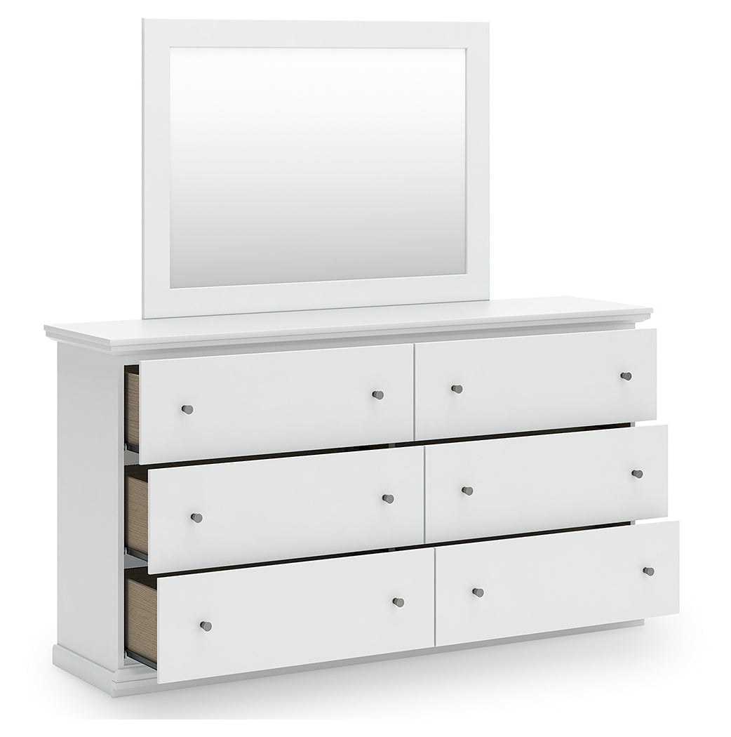 Bostwick Shoals King Panel Bed, Dresser and Mirror