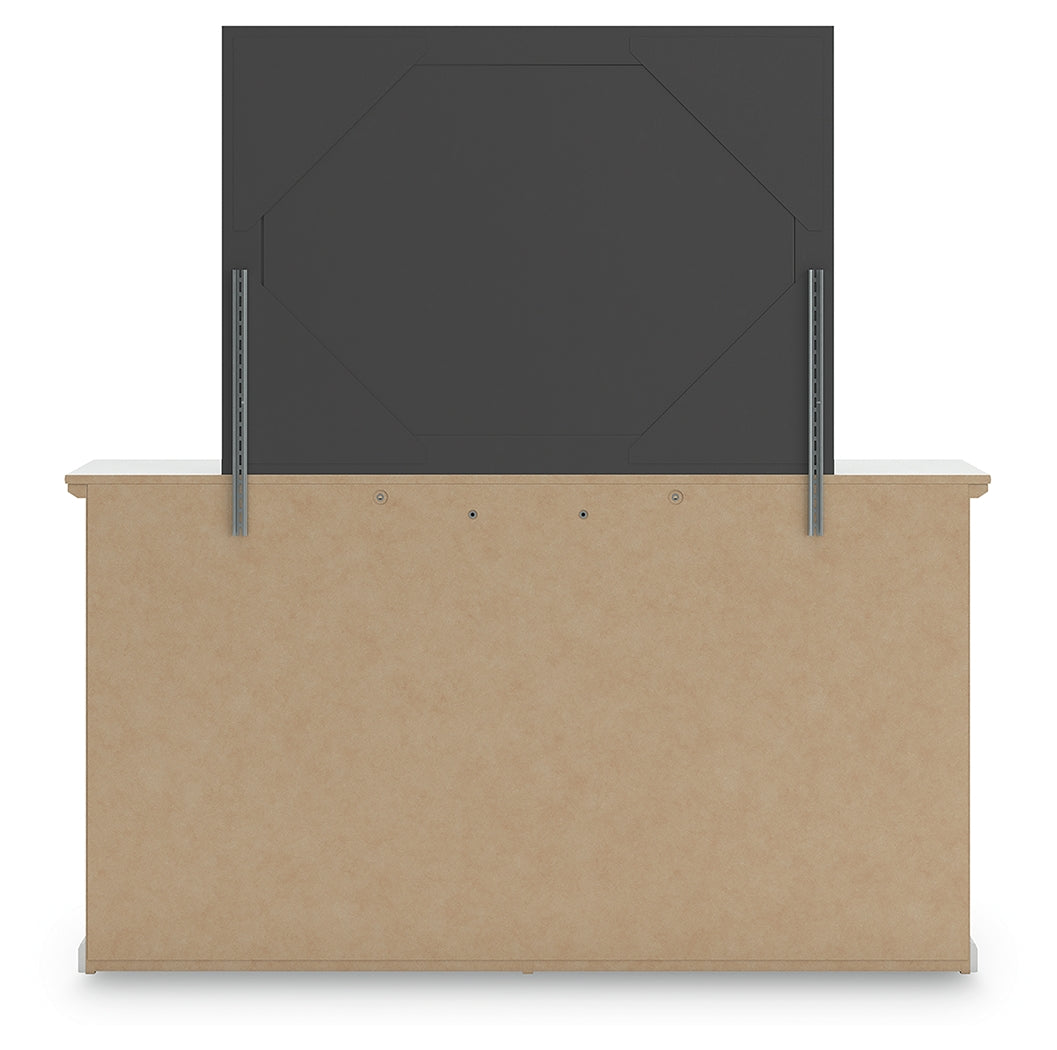 Bostwick Shoals Twin Panel Bed, Dresser and Mirror