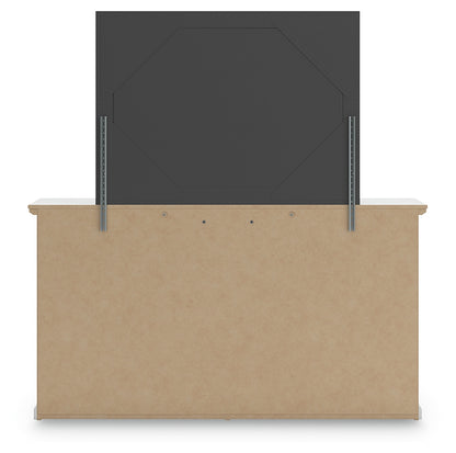 Bostwick Shoals Queen Panel Bed with Mirrored Dresser, Chest and 2 Nightstands